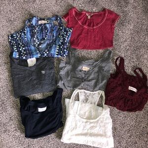 7 Abercrombie And Hollister Tops Bundle